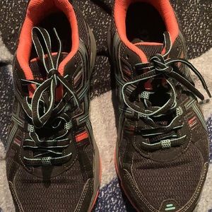 ASICS shoes with a multi colors